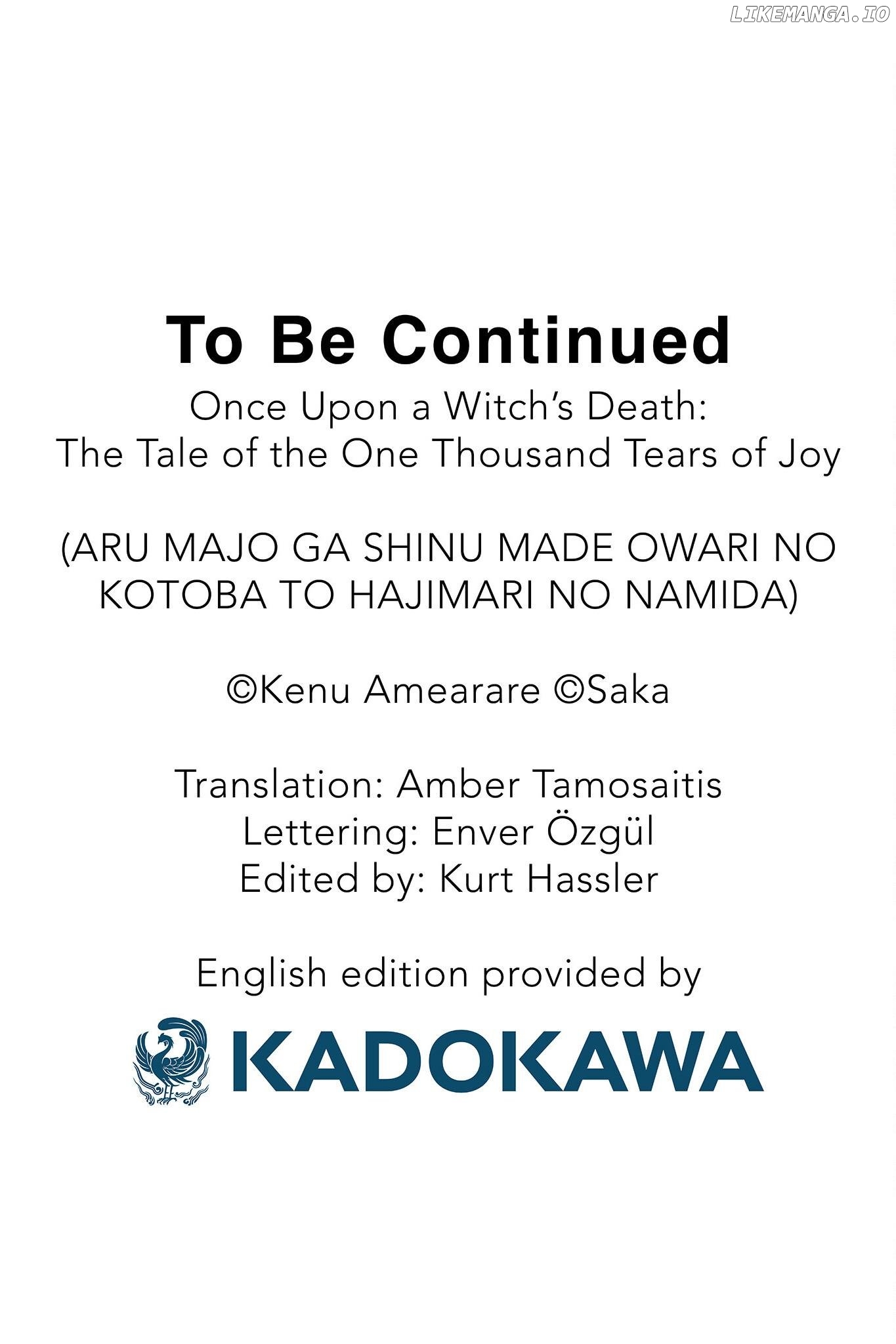 Once Upon a Witch's Death: The Tale of the One Thousand Tears of Joy Chapter 10 - page 42