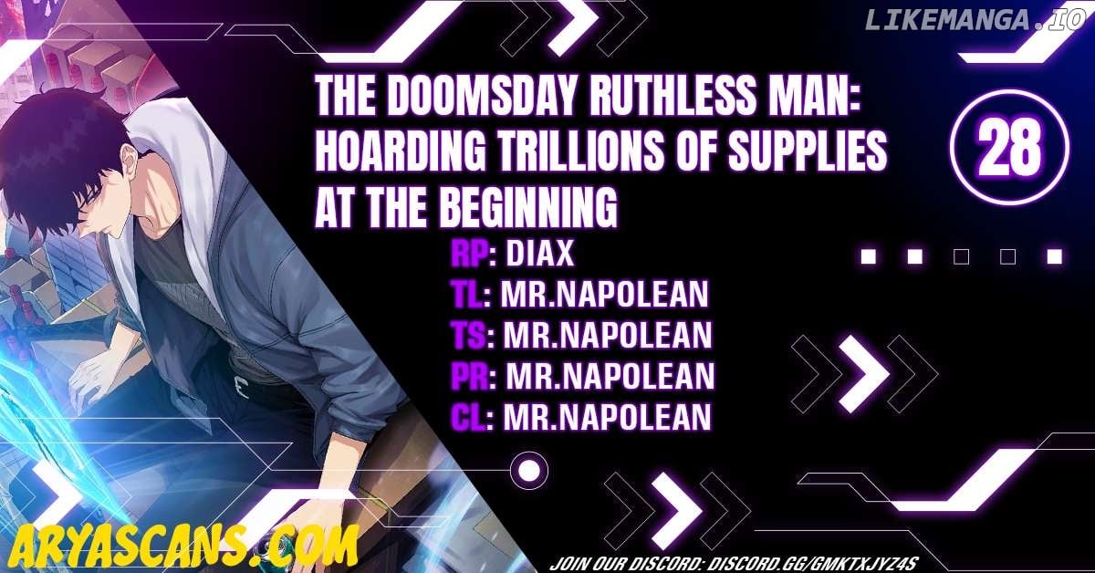 The doomsday ruthless man: hoarding trillions of supplies at the beginning Chapter 28 - page 1