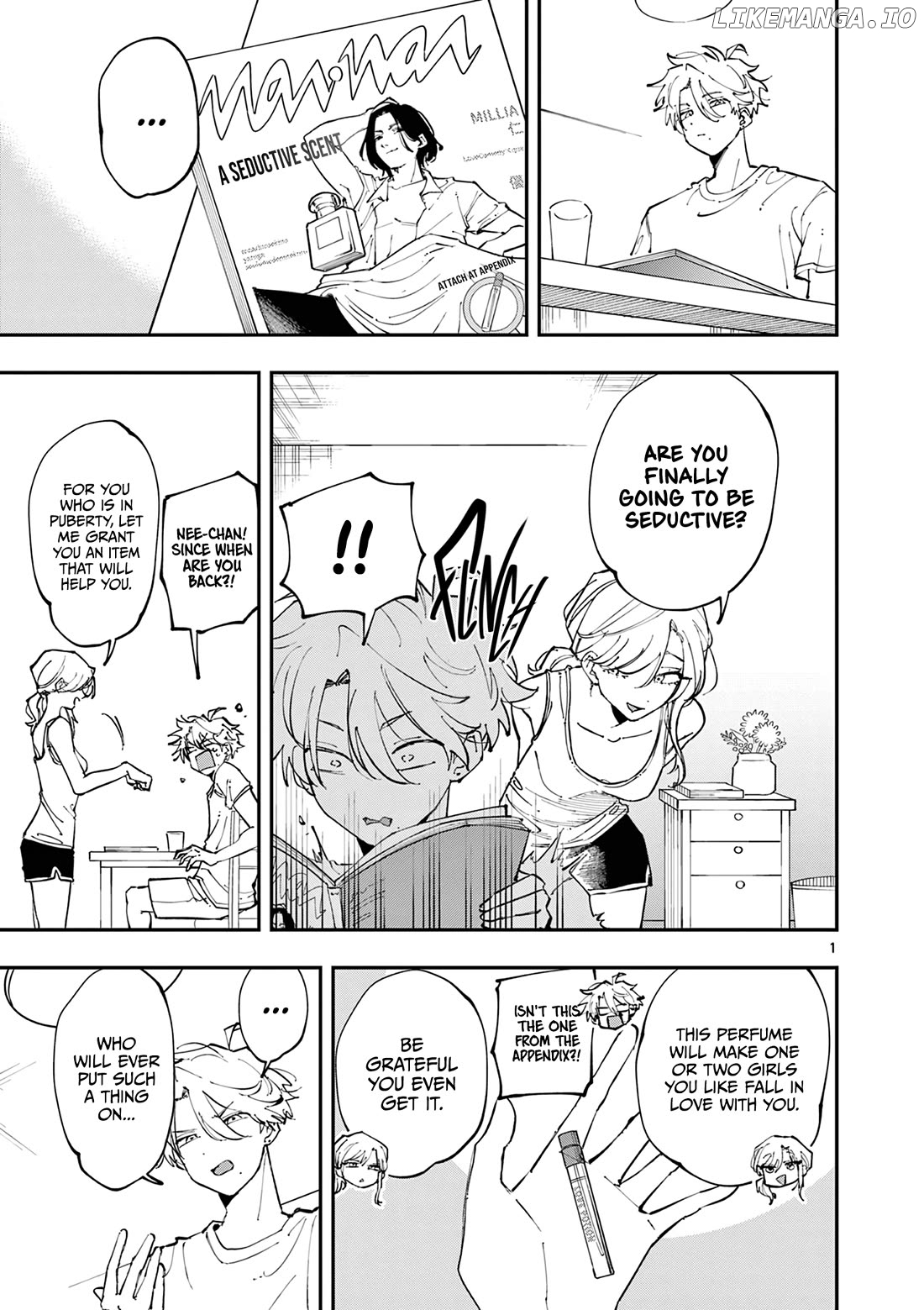 The Person Sitting Next to Me Looking at Me with Perverted Eyes Chapter 13 - page 1