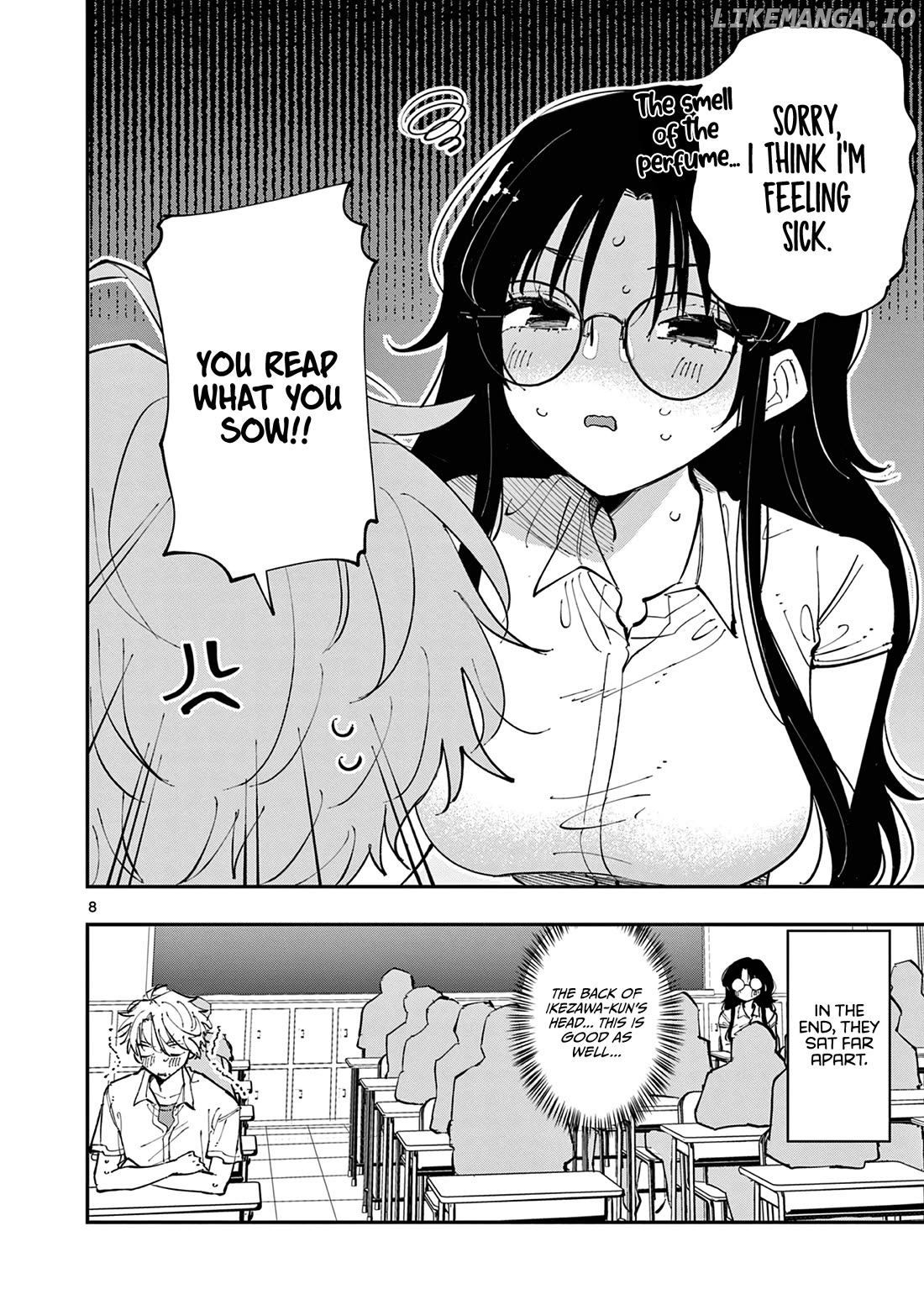 The Person Sitting Next to Me Looking at Me with Perverted Eyes Chapter 13 - page 8
