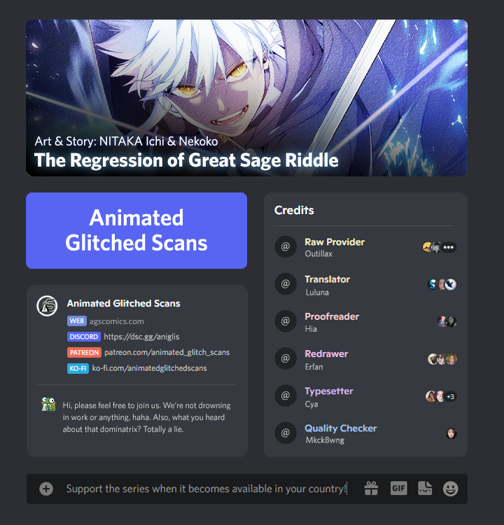 The Regression of Great Sage Riddle Chapter 6 - page 1