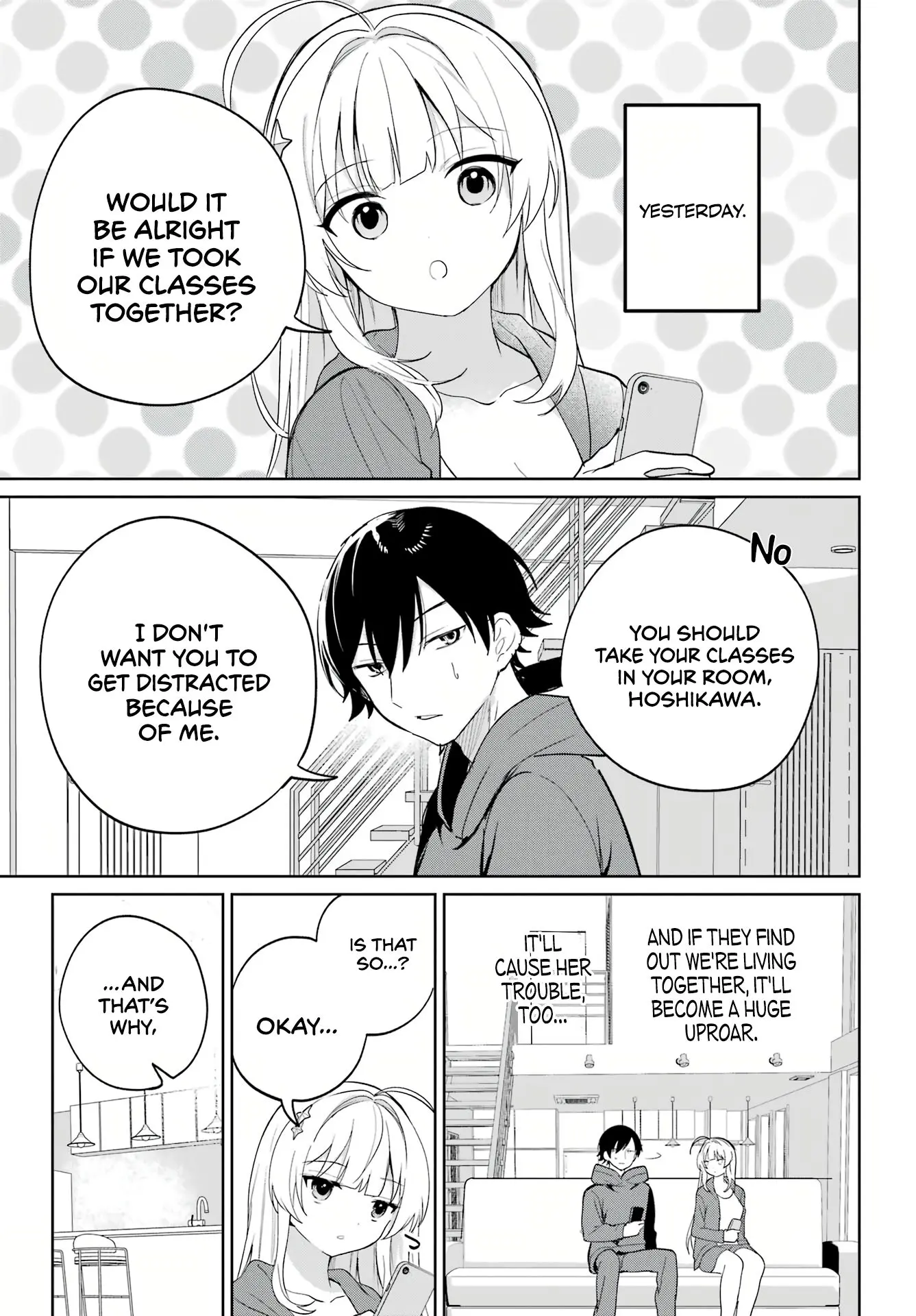 Remote Jugyou ni Nattara Class 1 no Bishoujo to Doukyo Suru Koto ni Natta Chapter 4 - page 9