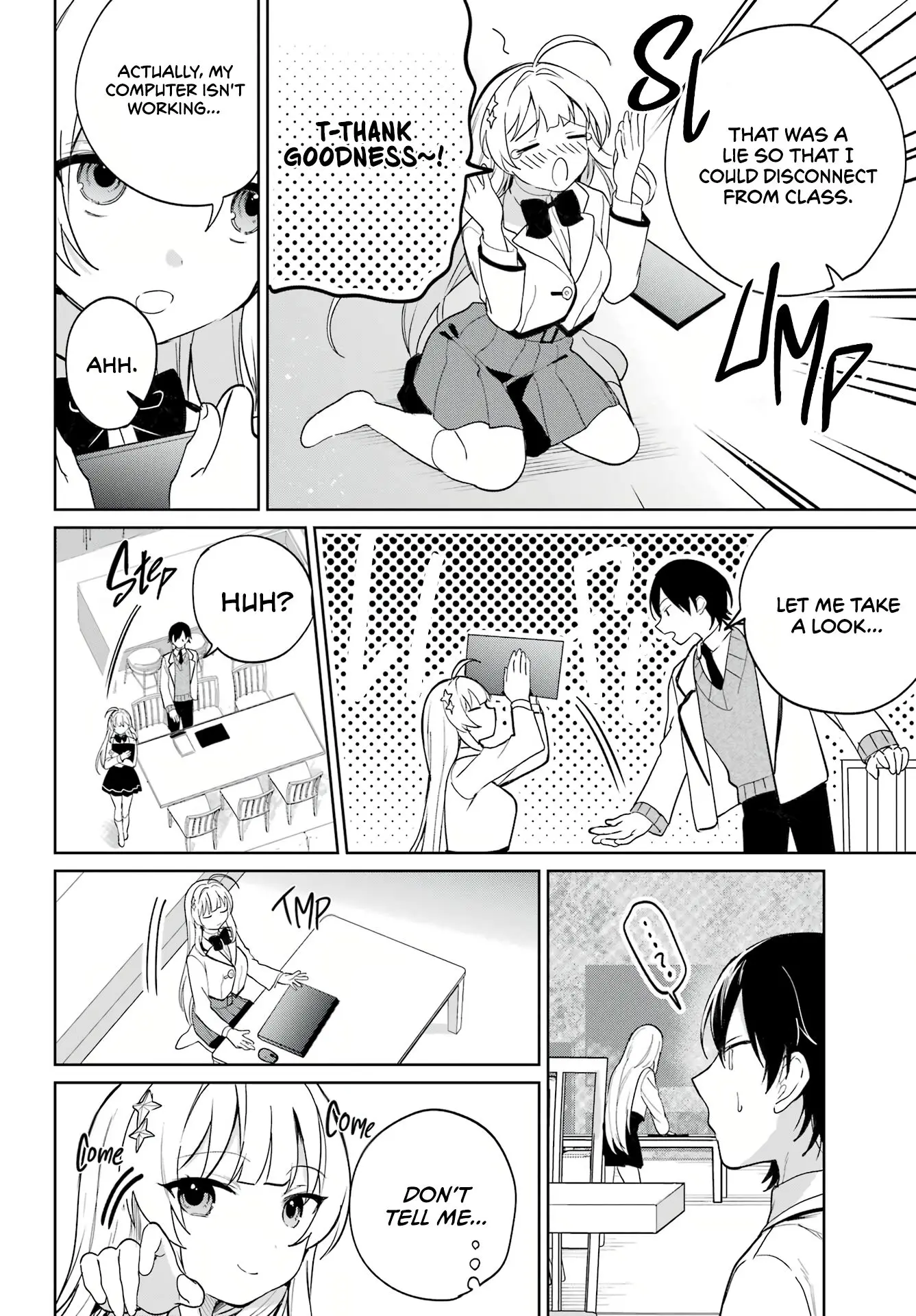 Remote Jugyou ni Nattara Class 1 no Bishoujo to Doukyo Suru Koto ni Natta Chapter 4 - page 14