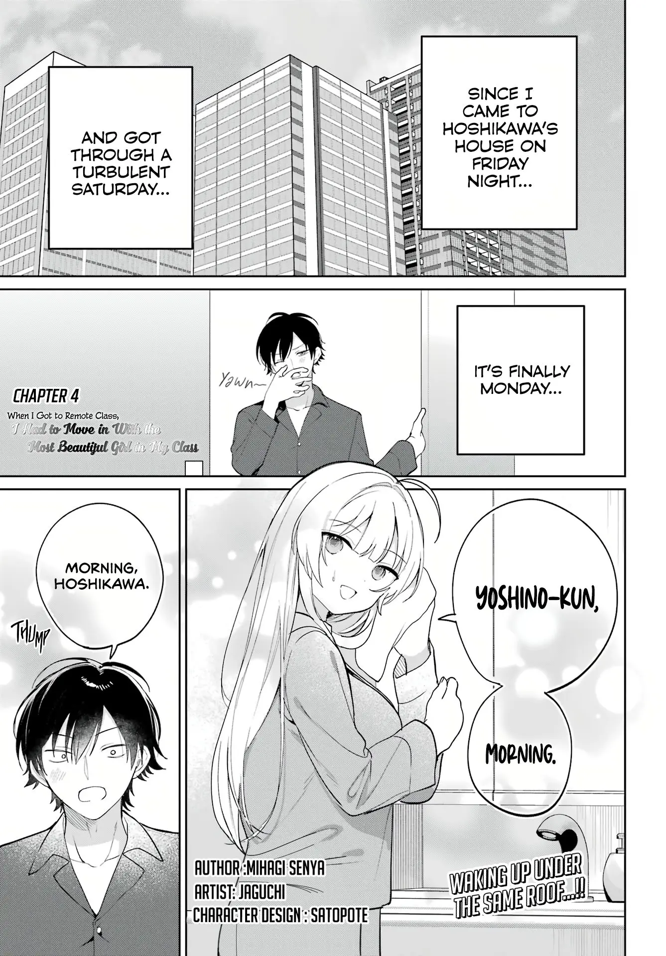 Remote Jugyou ni Nattara Class 1 no Bishoujo to Doukyo Suru Koto ni Natta Chapter 4 - page 1
