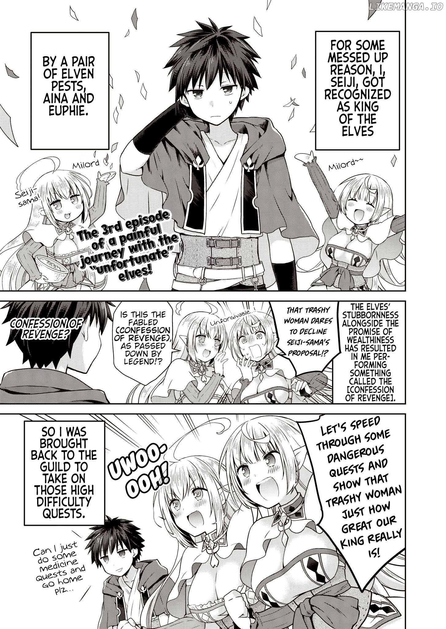 Dakara Katte ni Yuusha Toka Haou ni Nintei Sunno Yamero yo! ~Elf Zoku mo Kokuou-sama mo Hirefusu Hodo Ore wa Idai na Yakuwarirashii~ Chapter 3 - page 2