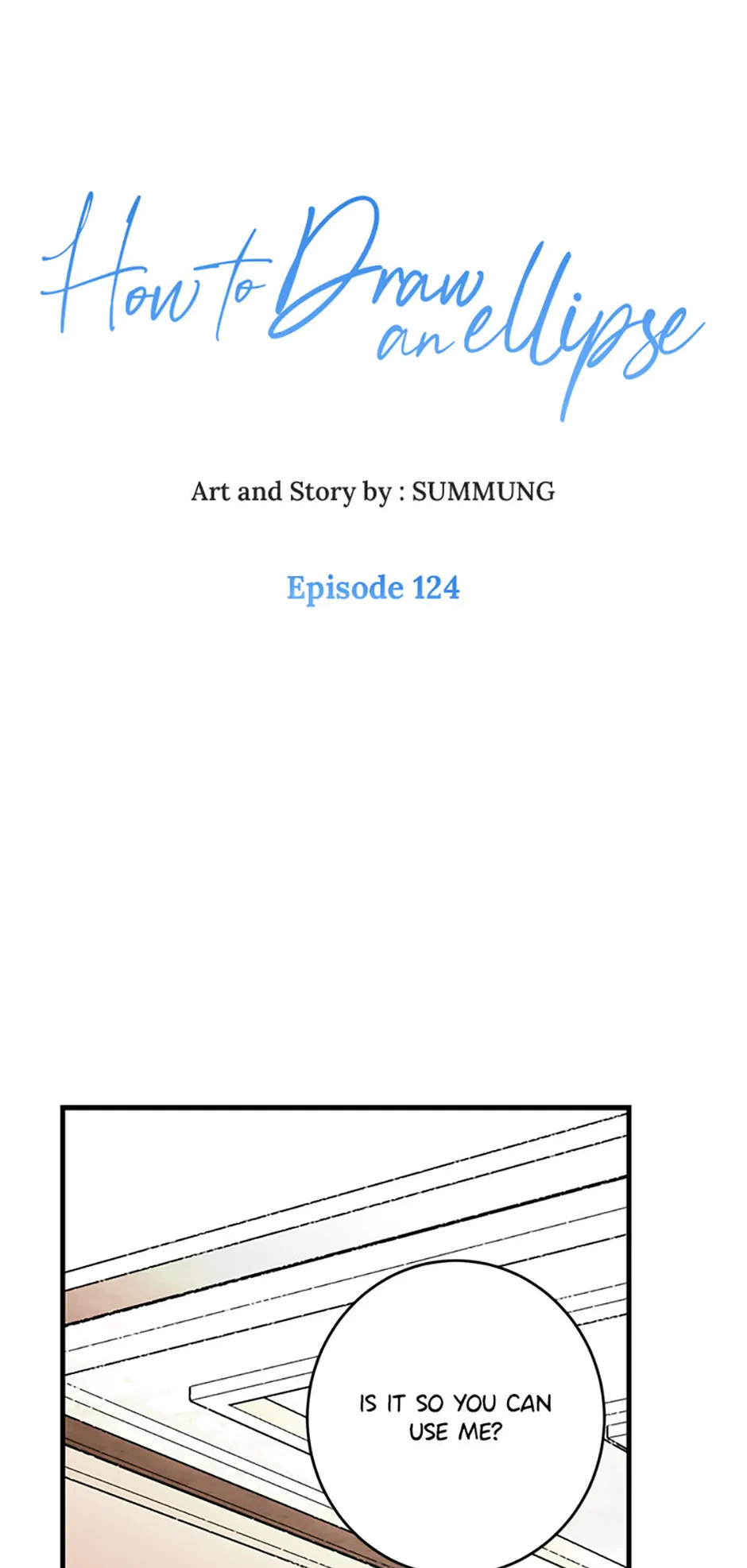 How to Draw an Ellipse Chapter 124 - page 1
