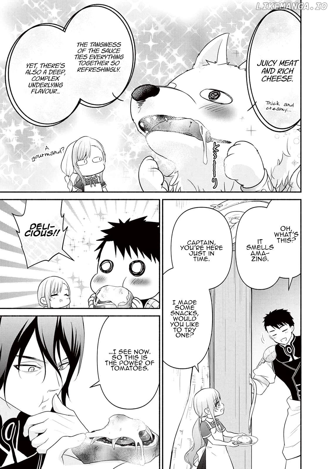 Tensei Youjo. Kamikemono to Ouji to, Saikyou no Ojisan Youhei-dan no Naka de Ikiru. Chapter 6 - page 13