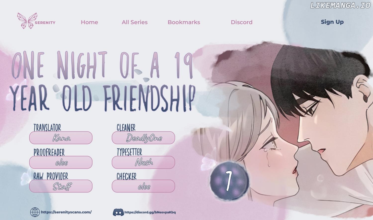One Night of a 19 Year Old Friendship Chapter 7 - page 1