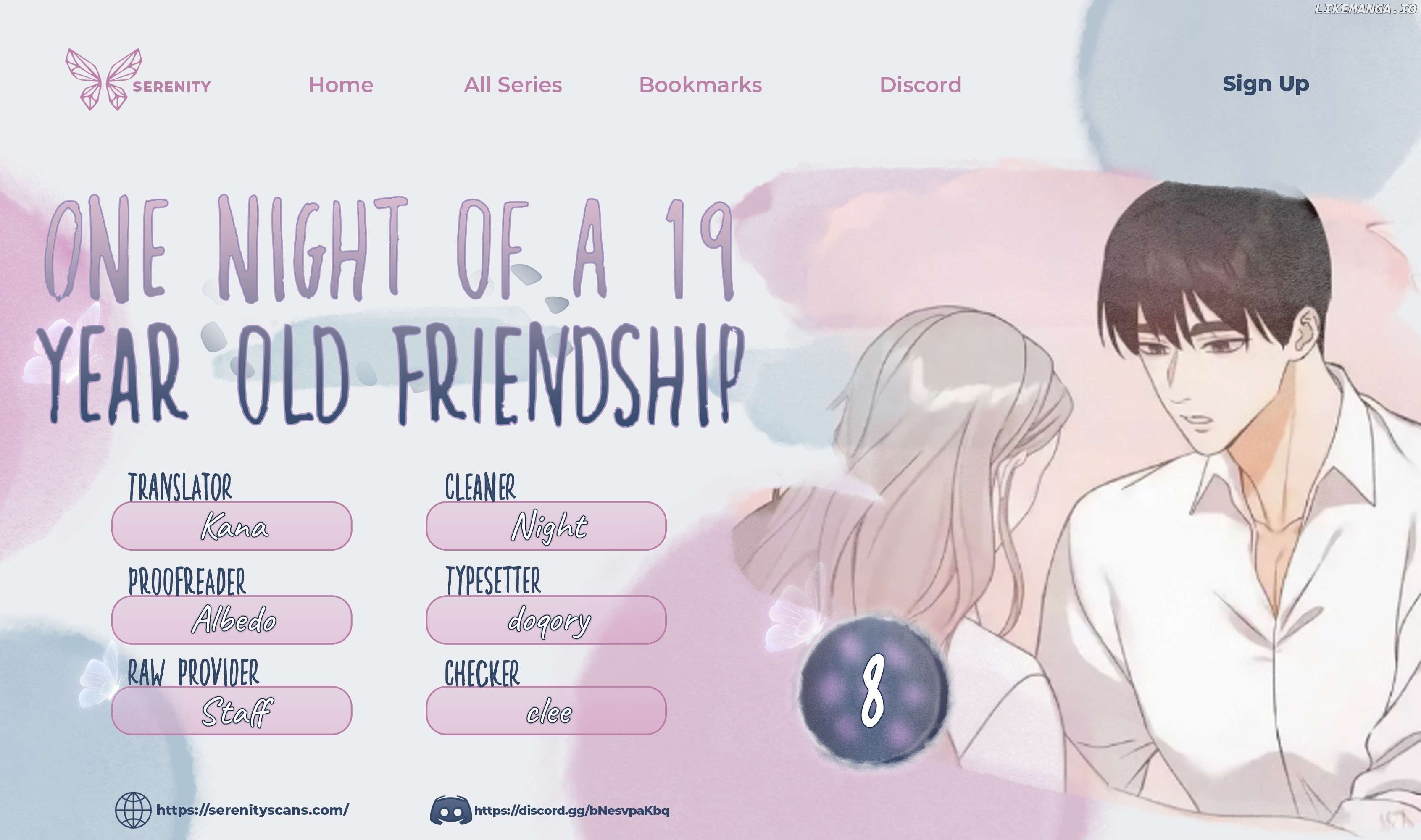 One Night of a 19 Year Old Friendship Chapter 8 - page 1