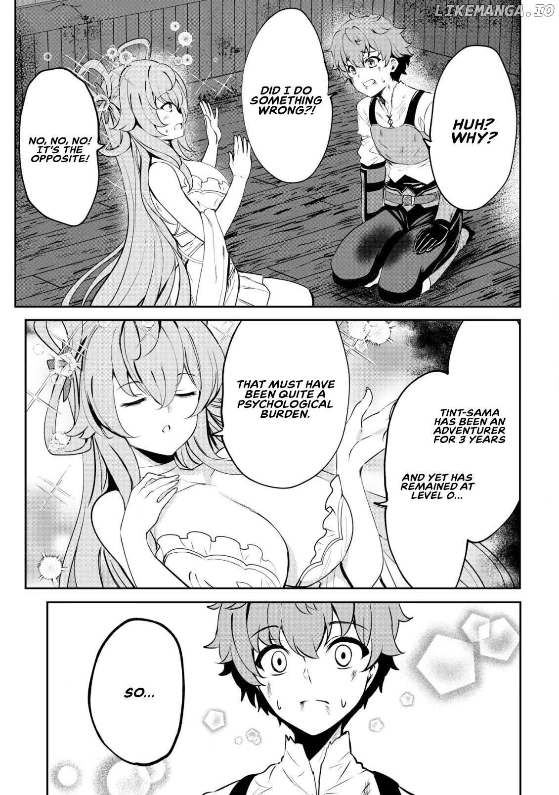 Dore dake Doryoku Shite mo Mannen Level 0 no Ore wa Tsuihou Sareta: Shin no Teki to Yobareta Shounen wa, Shachiku Megami to Deatte Saikyou no Chikara wo Te ni Ireru Chapter 2 - page 16