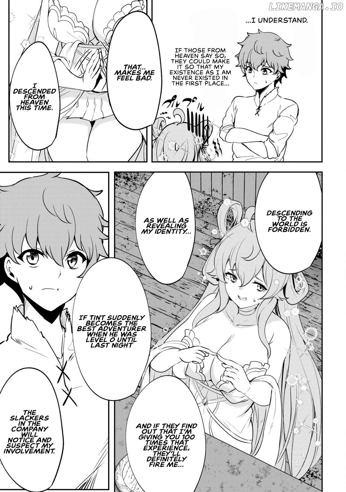 Dore dake Doryoku Shite mo Mannen Level 0 no Ore wa Tsuihou Sareta: Shin no Teki to Yobareta Shounen wa, Shachiku Megami to Deatte Saikyou no Chikara wo Te ni Ireru Chapter 3 - page 22