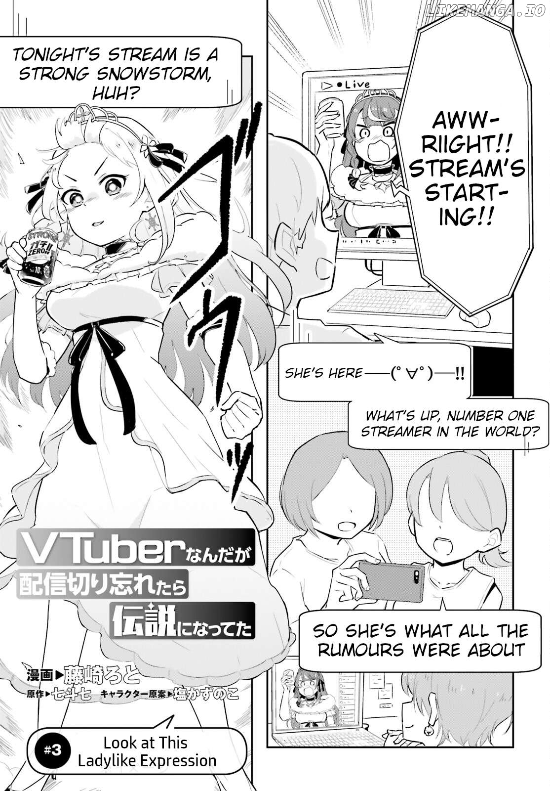 VTuber nanda ga Haishin Kiri Wasuretara Densetsu ni Natteta Chapter 3 - page 1