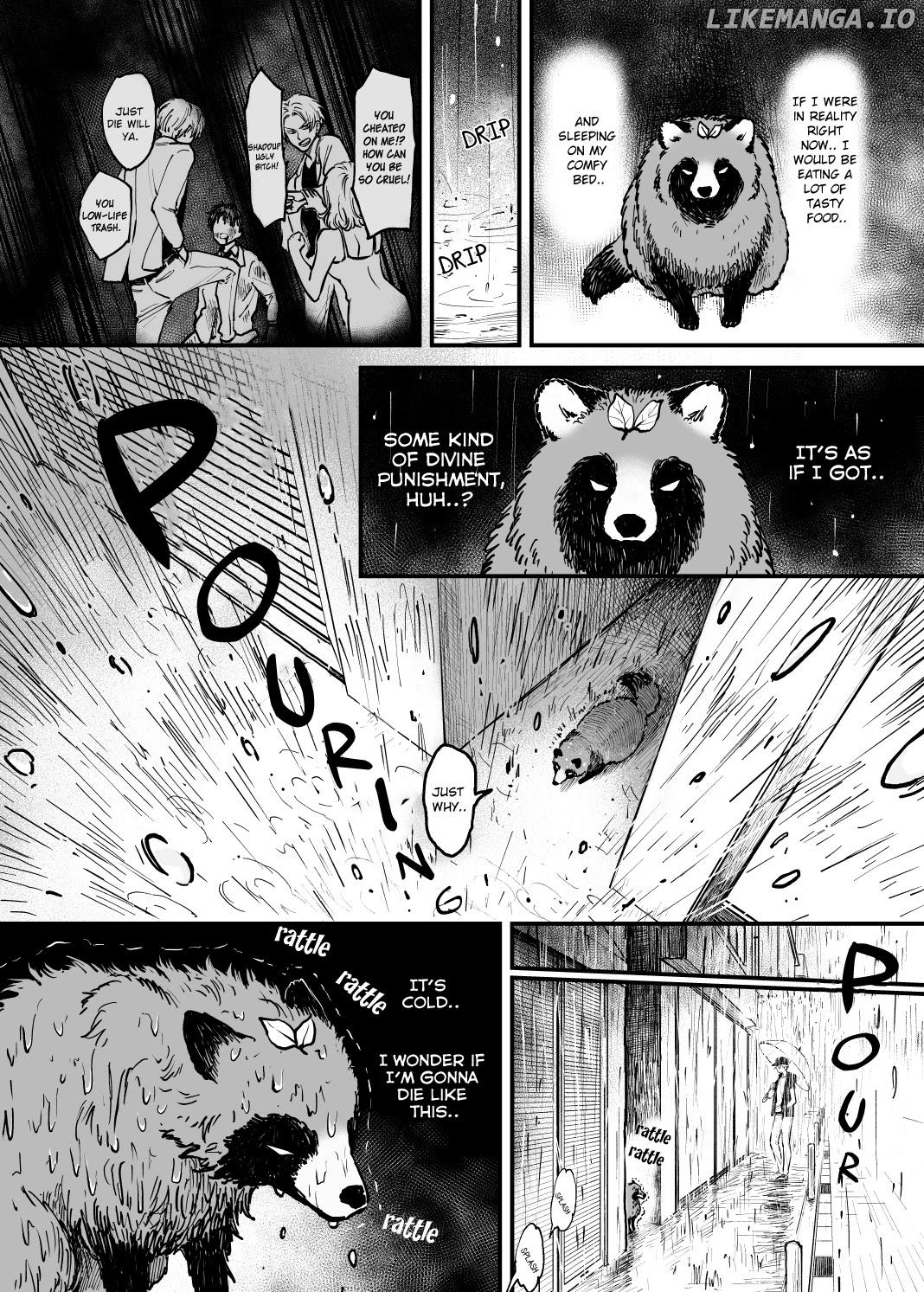 OL who was scouted by a raccoon when she tried to die Chapter 4 - page 4