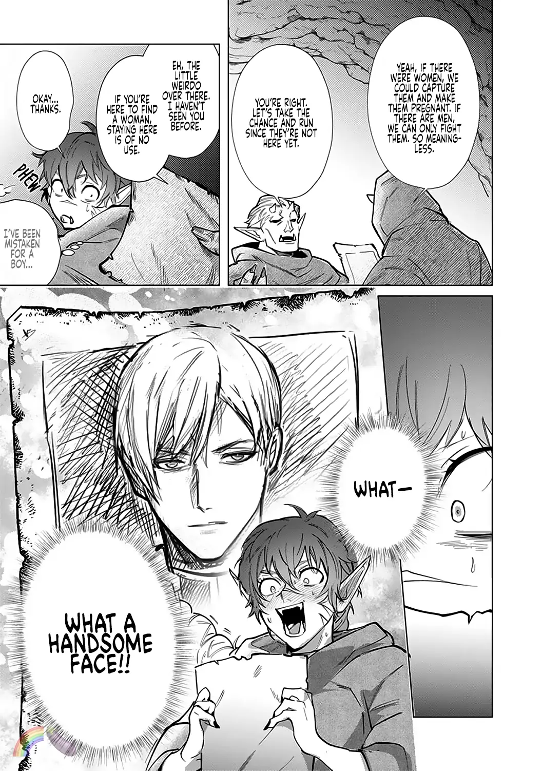 Hazure Shuzoku "Orc" ni Tensei shitara Saikyou Kishi-sama ni Torawaremashite Chapter 1 - page 11