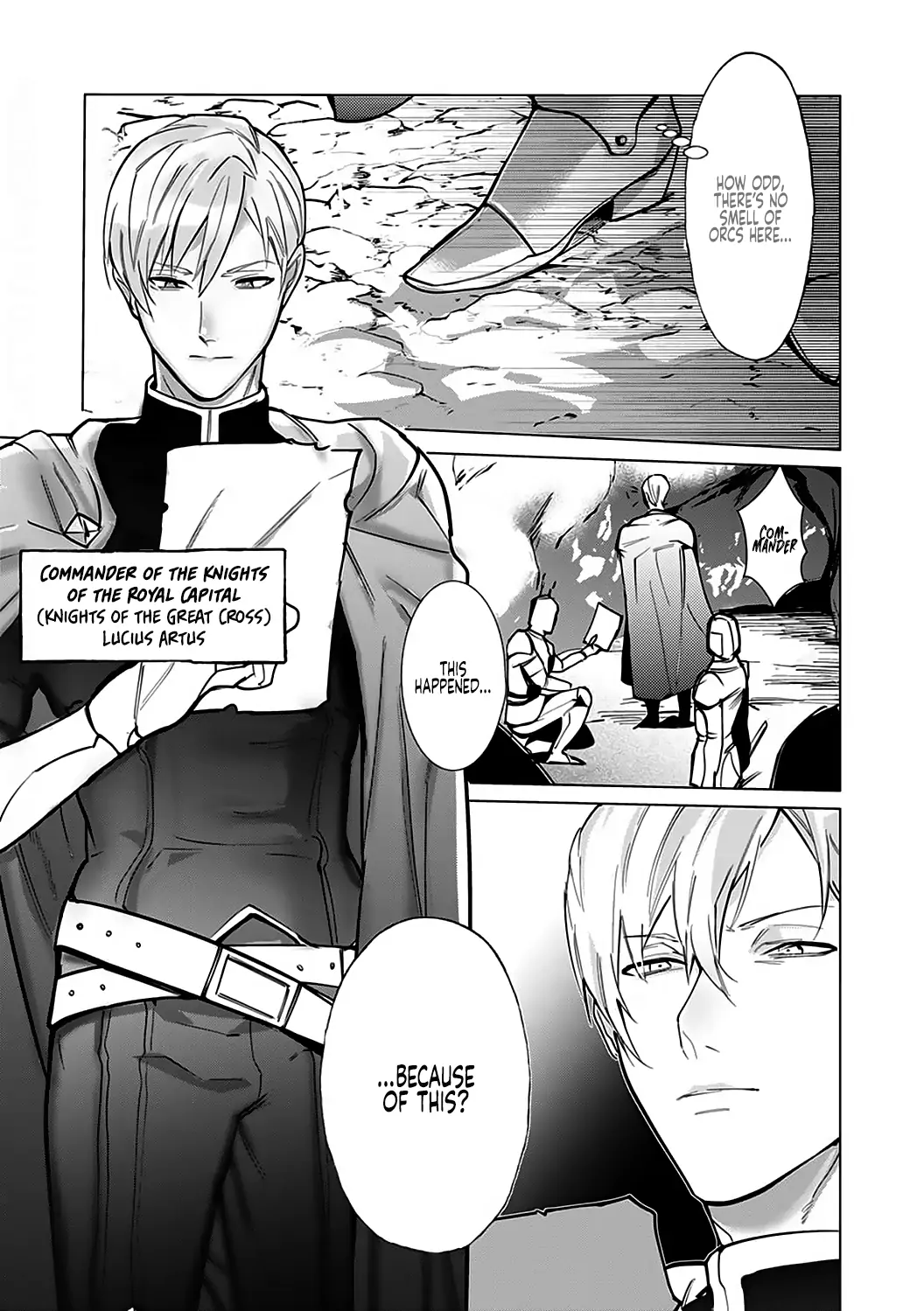 Hazure Shuzoku "Orc" ni Tensei shitara Saikyou Kishi-sama ni Torawaremashite Chapter 1 - page 13