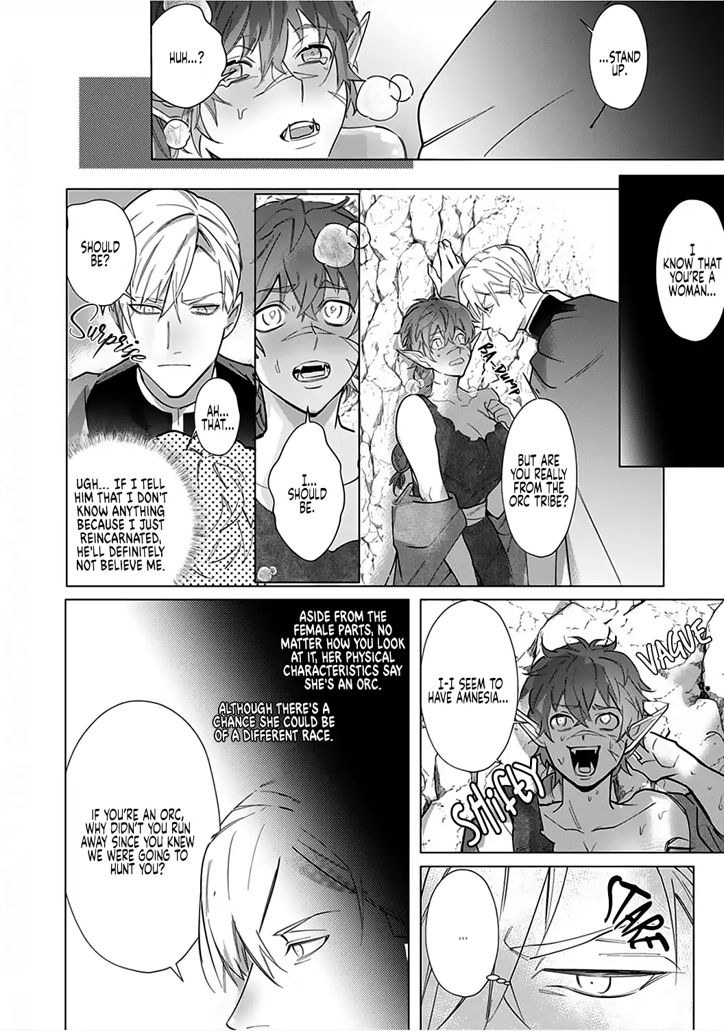Hazure Shuzoku "Orc" ni Tensei shitara Saikyou Kishi-sama ni Torawaremashite Chapter 1 - page 22