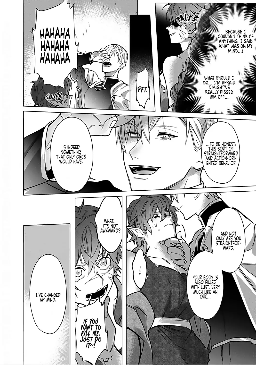 Hazure Shuzoku "Orc" ni Tensei shitara Saikyou Kishi-sama ni Torawaremashite Chapter 1 - page 24