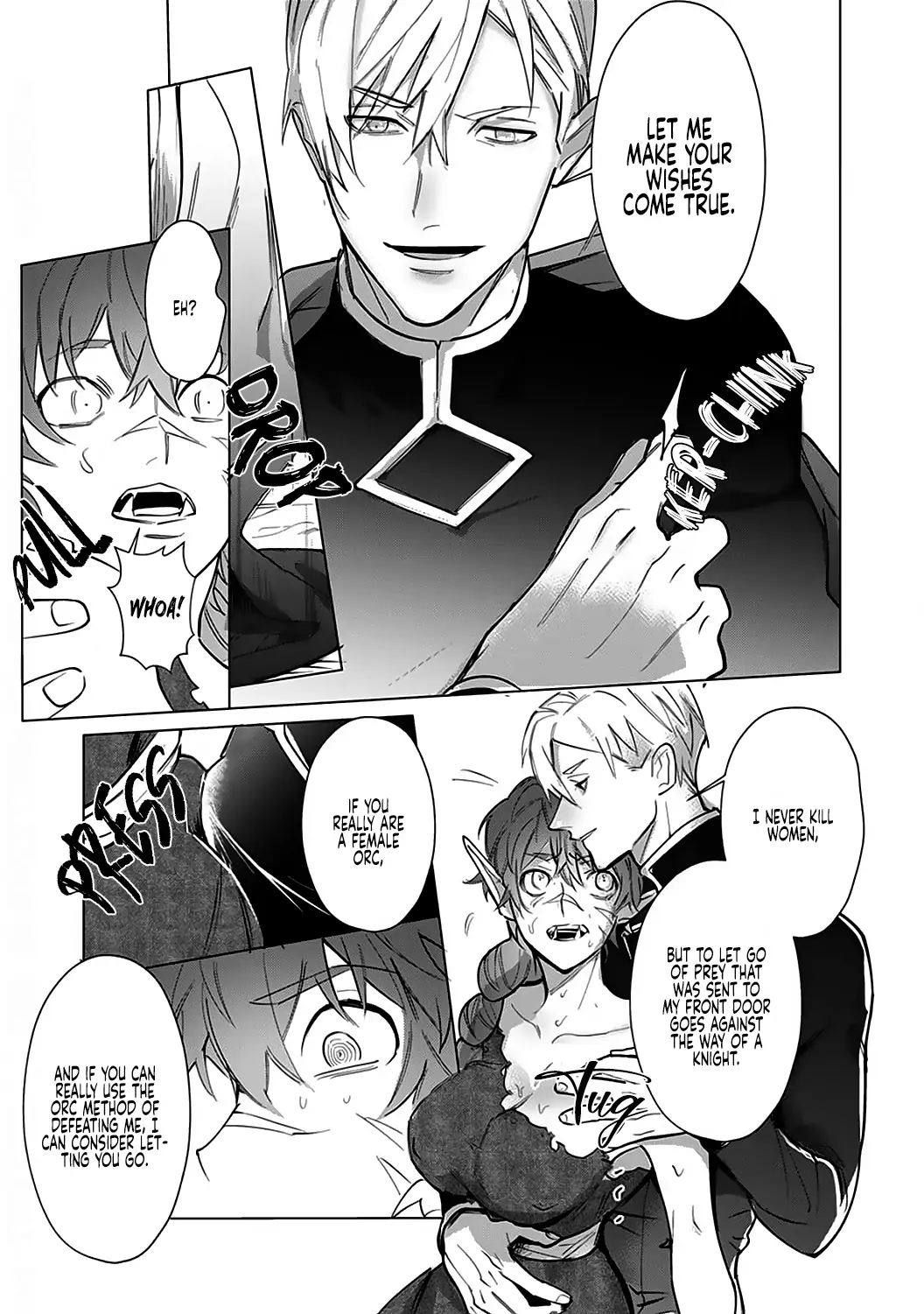 Hazure Shuzoku "Orc" ni Tensei shitara Saikyou Kishi-sama ni Torawaremashite Chapter 1 - page 25