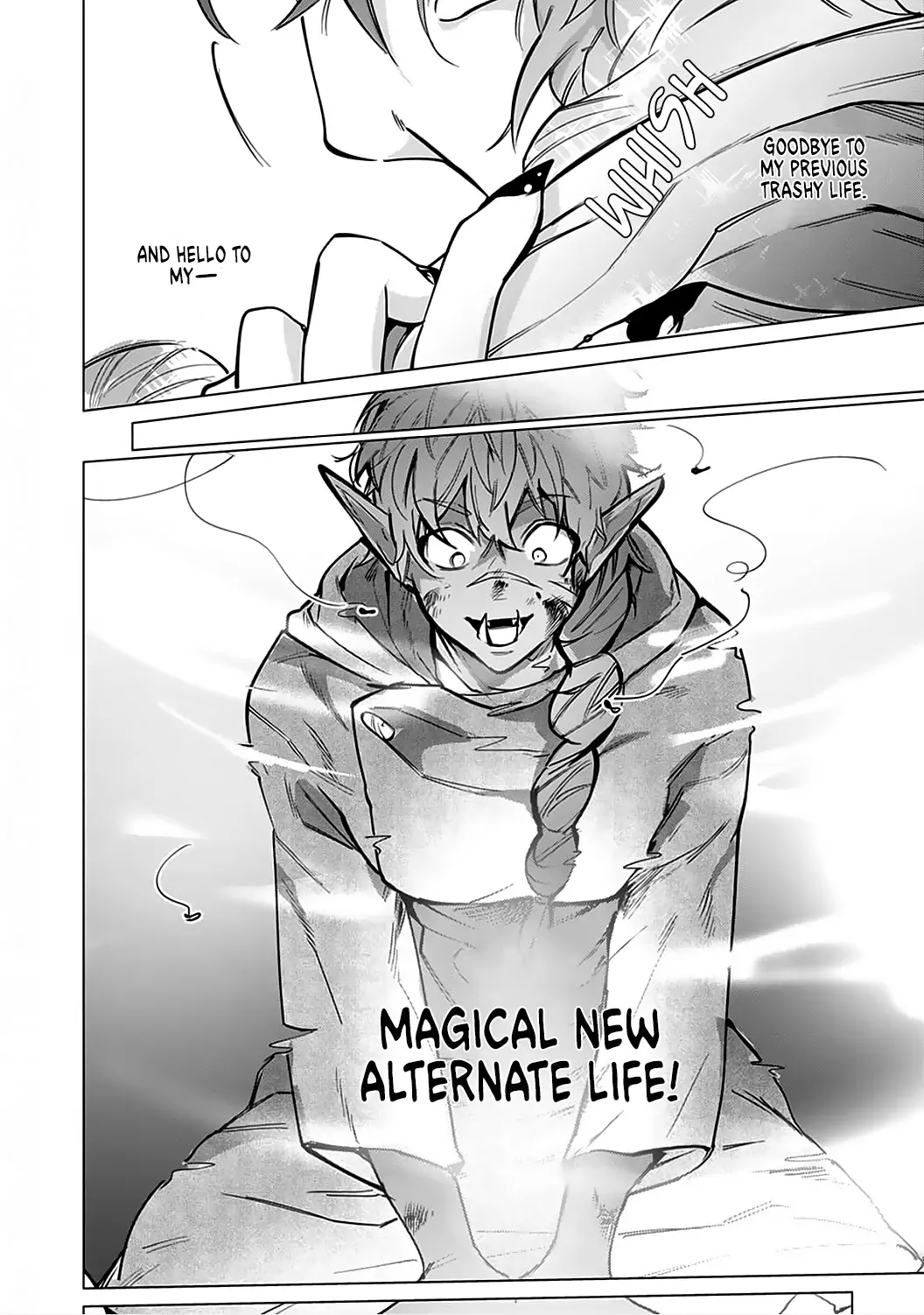 Hazure Shuzoku "Orc" ni Tensei shitara Saikyou Kishi-sama ni Torawaremashite Chapter 1 - page 8