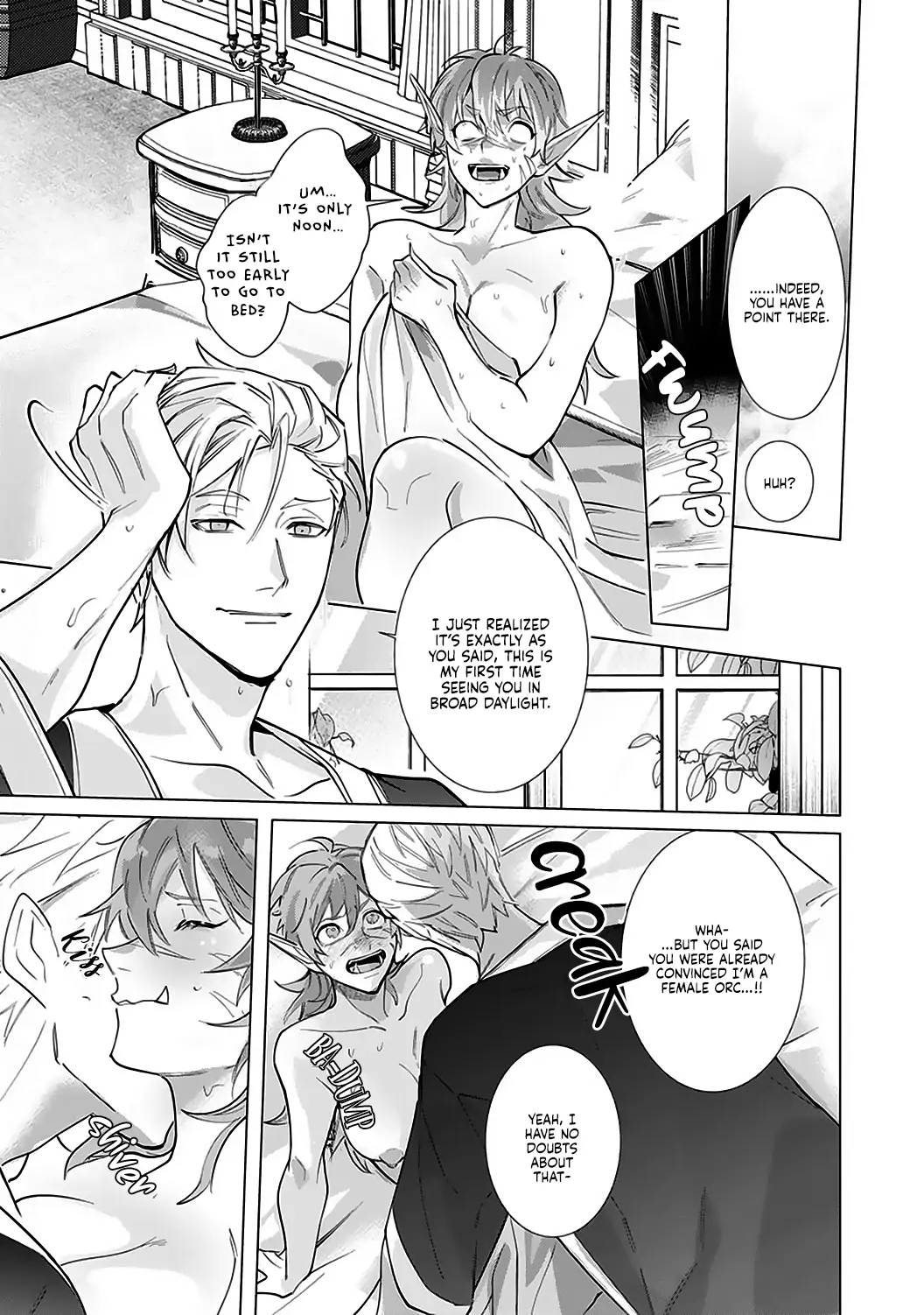 Hazure Shuzoku "Orc" ni Tensei shitara Saikyou Kishi-sama ni Torawaremashite Chapter 2 - page 19