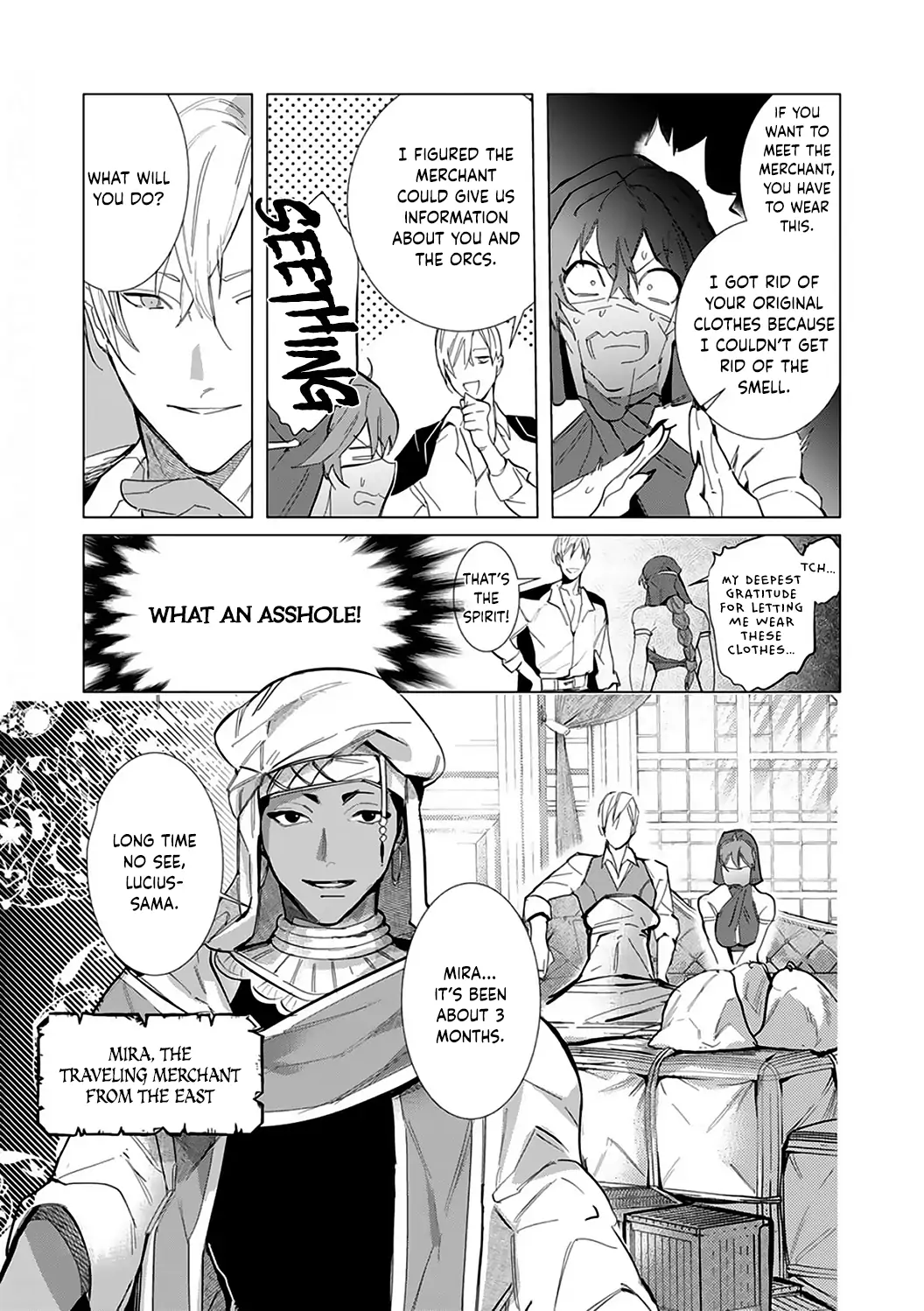 Hazure Shuzoku "Orc" ni Tensei shitara Saikyou Kishi-sama ni Torawaremashite Chapter 3 - page 5