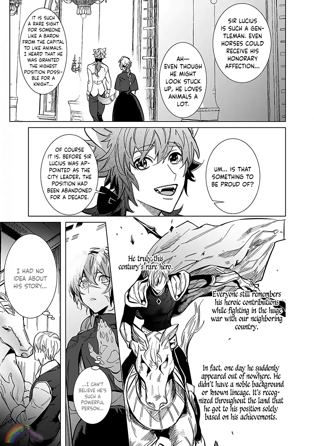 Hazure Shuzoku "Orc" ni Tensei shitara Saikyou Kishi-sama ni Torawaremashite Chapter 4 - page 11