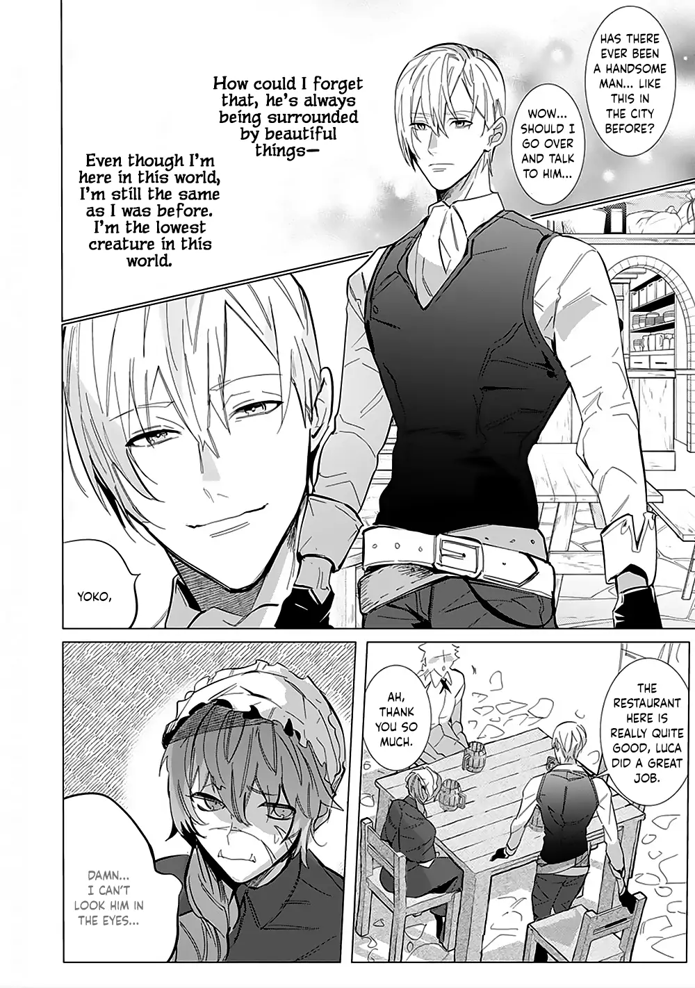 Hazure Shuzoku "Orc" ni Tensei shitara Saikyou Kishi-sama ni Torawaremashite Chapter 4 - page 24