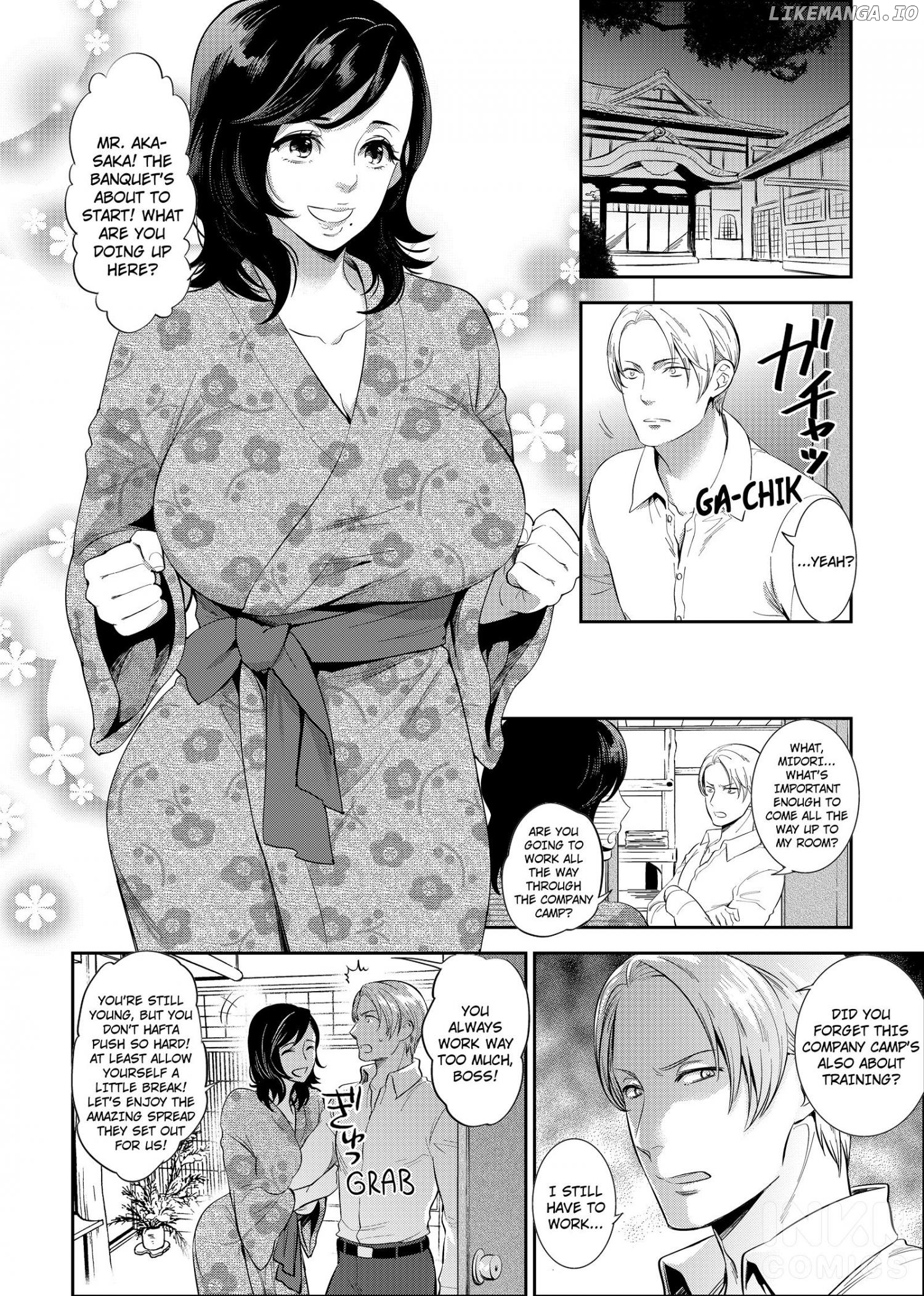 Drunken Sex On Company Trip!～I'm Getting Hot In The Hot Spring... Chapter 1 - page 2