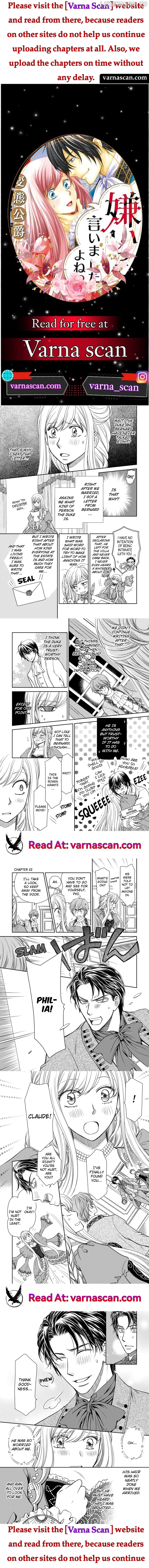 Watashi no Koto Kiraitte Iimashita yo ne!? Hentai Koushaku ni Yoru Komatta Dekiai Kekkon Seikatsu Chapter 57 - page 1