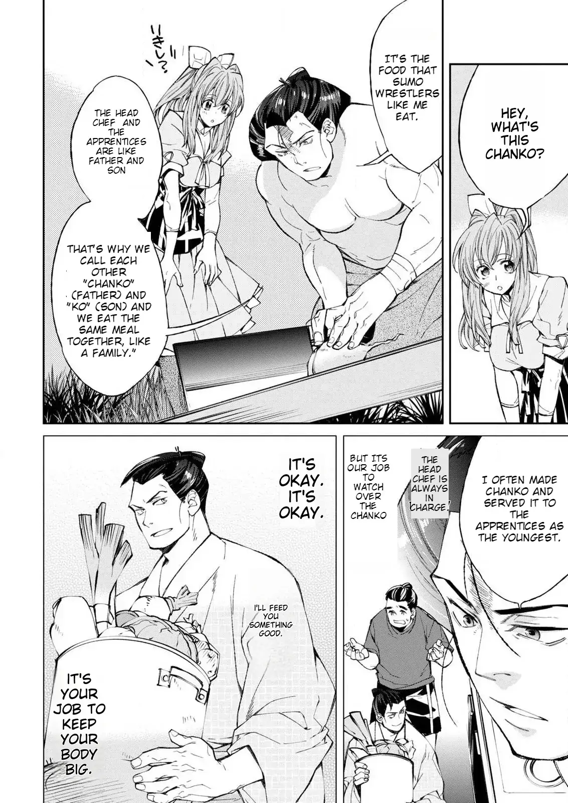 Isekai Chanko: Yokozuna Mokuzen ni Shoukansaretan daga Chapter 1 - page 37