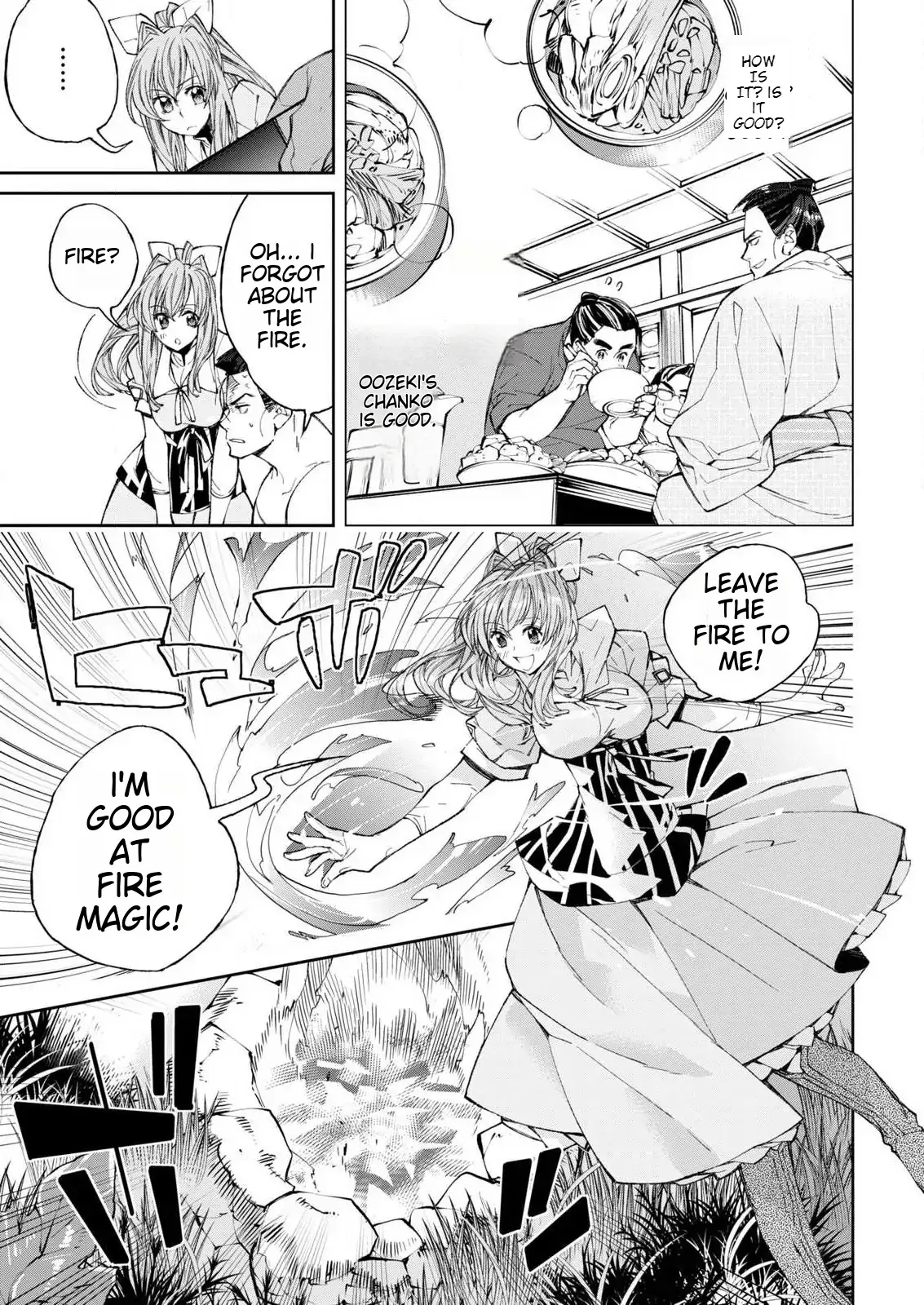 Isekai Chanko: Yokozuna Mokuzen ni Shoukansaretan daga Chapter 1 - page 38