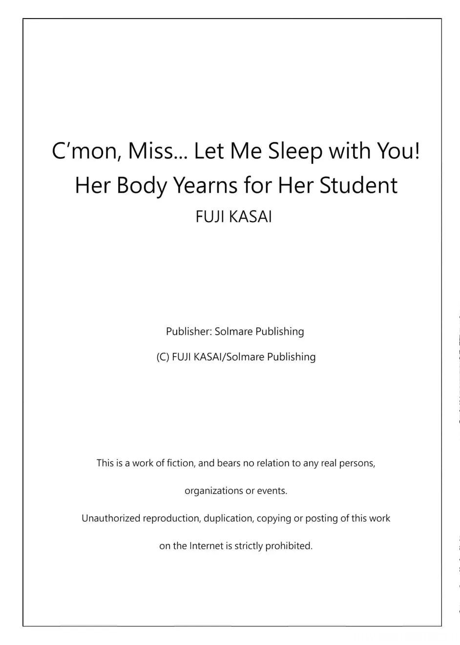 C'mon, Miss... Let Me Sleep with You! Her Body Yearns for Her Student Chapter 1 - page 34