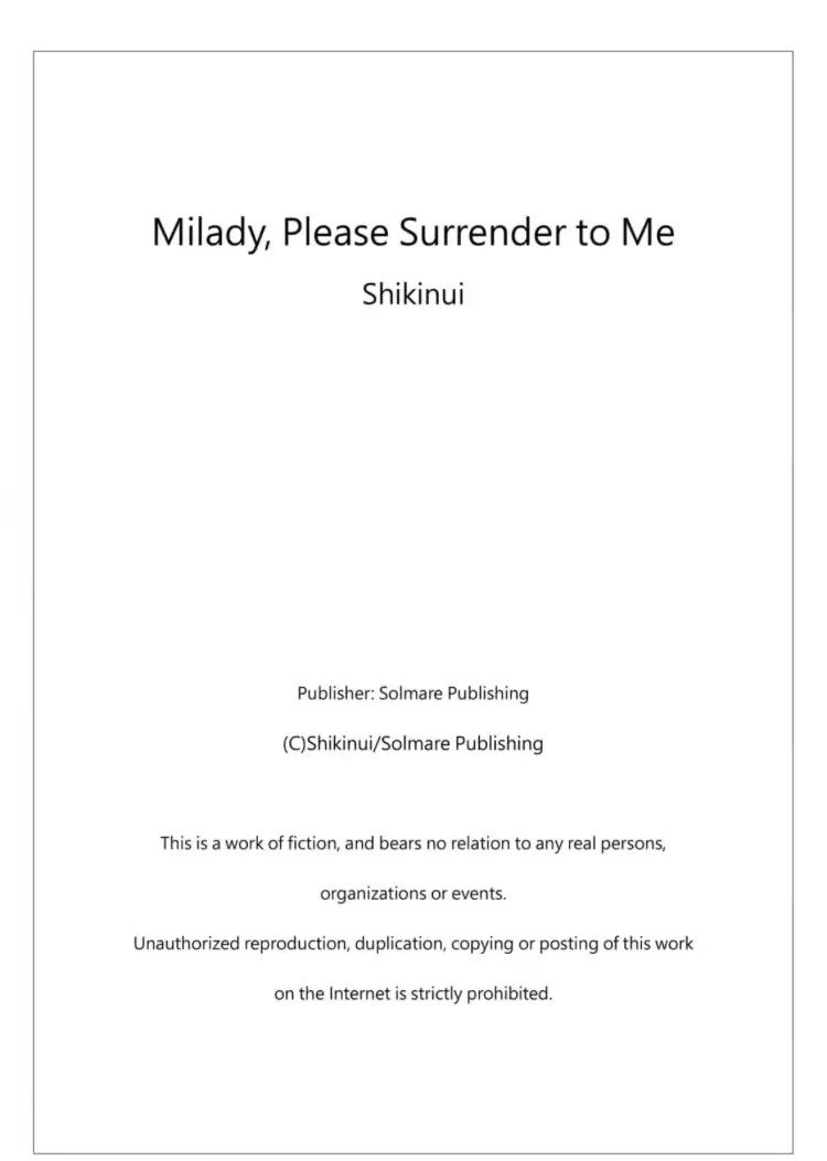 Milady, Please Surrender to Me Chapter 7 - page 26