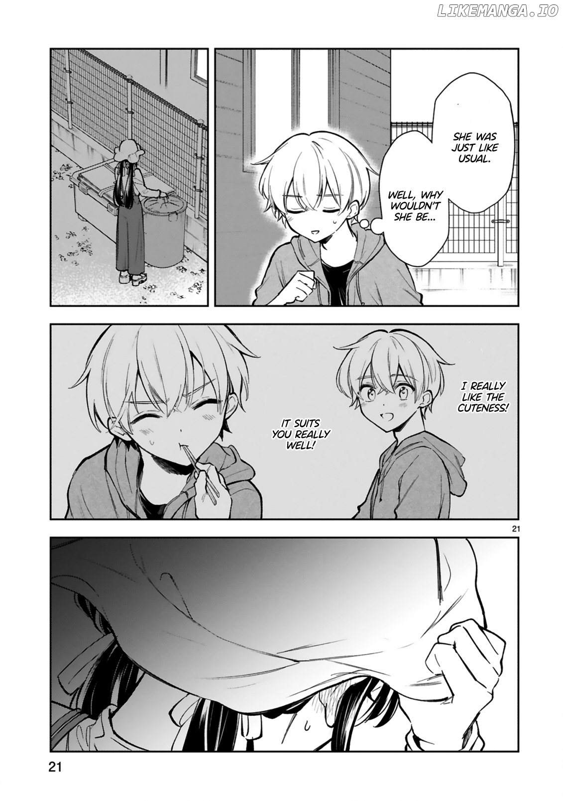 Ichijou-San Wa Kao Ni Deyasui chapter 19 - page 21