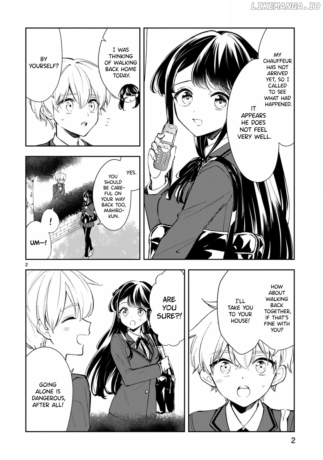 Ichijou-San Wa Kao Ni Deyasui chapter 8 - page 2