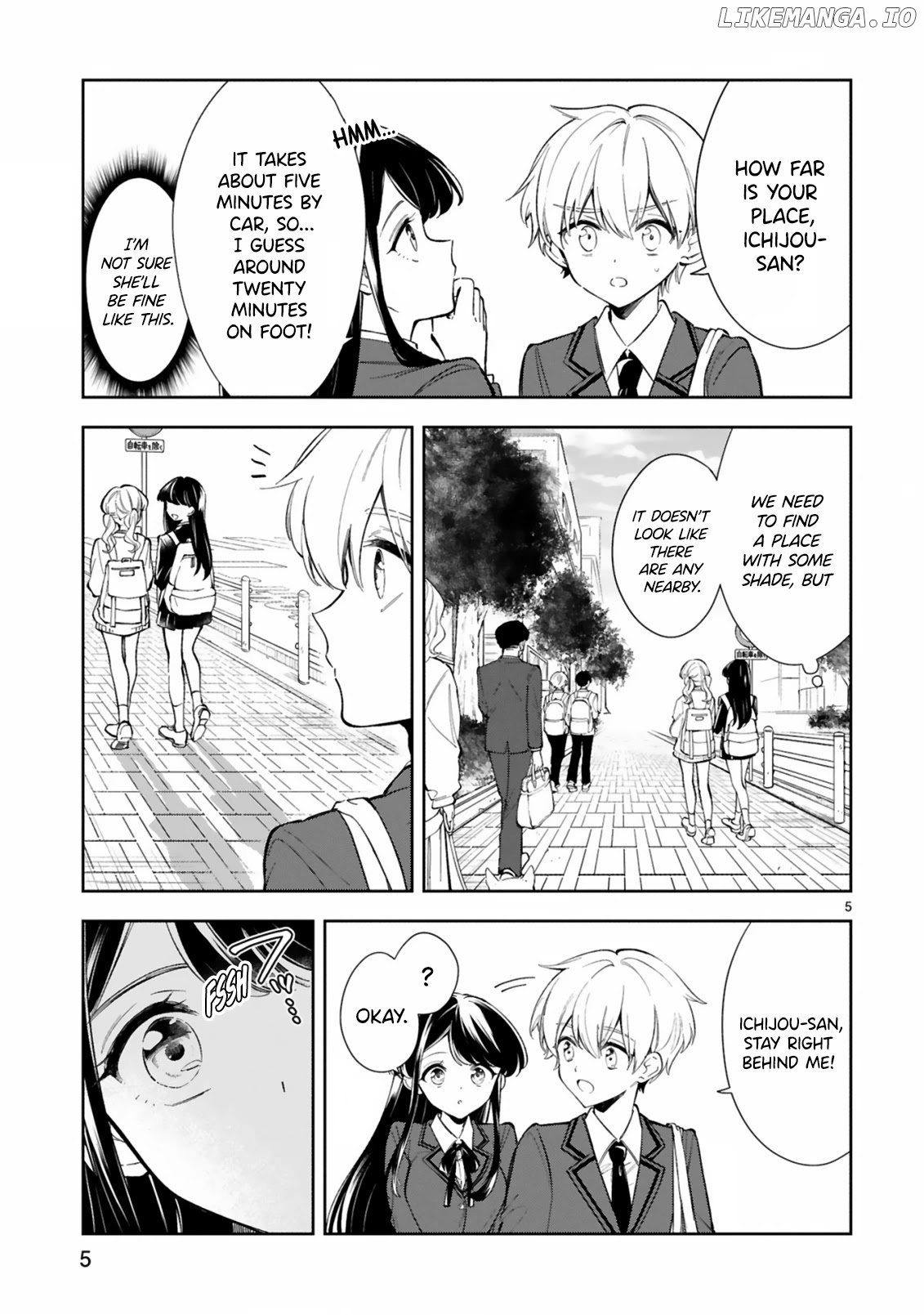 Ichijou-San Wa Kao Ni Deyasui chapter 8 - page 5