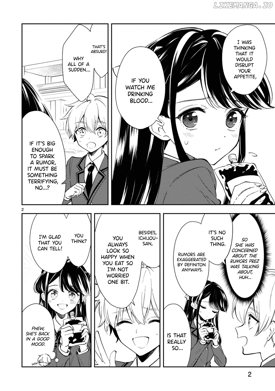 Ichijou-San Wa Kao Ni Deyasui chapter 7 - page 2