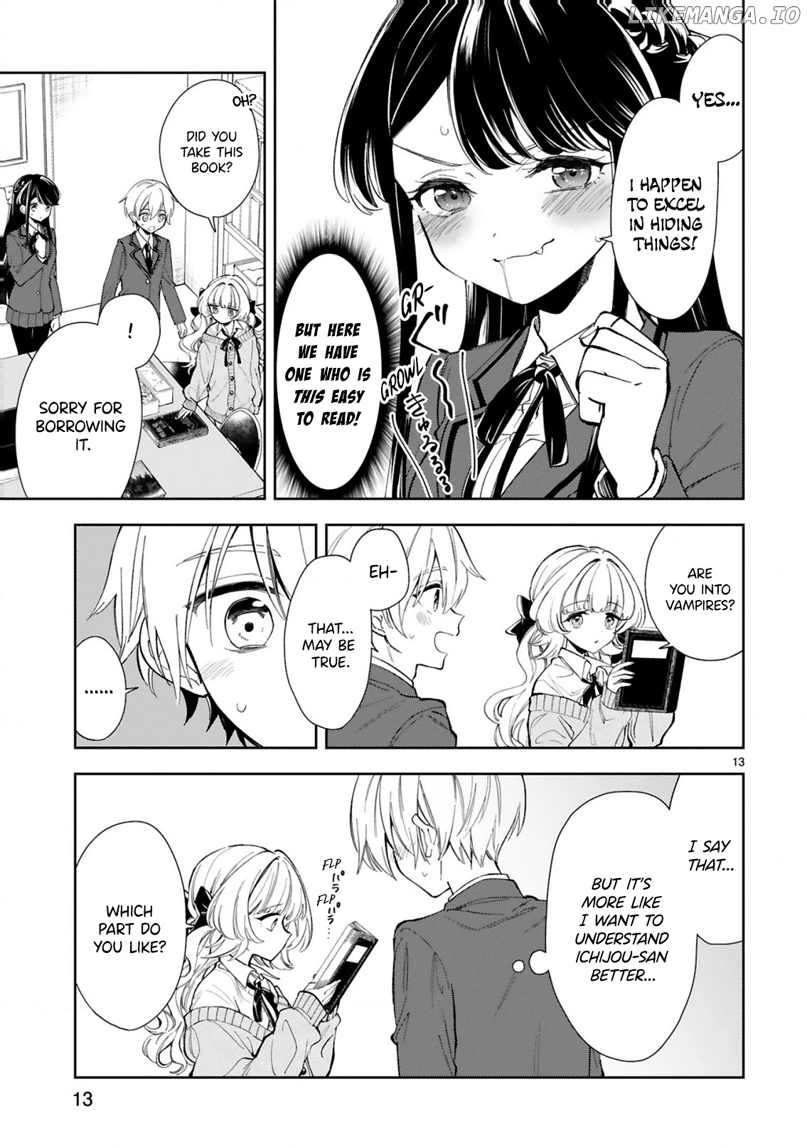 Ichijou-San Wa Kao Ni Deyasui chapter 4 - page 13