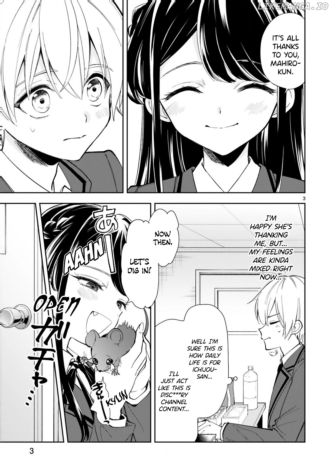 Ichijou-San Wa Kao Ni Deyasui chapter 4 - page 3