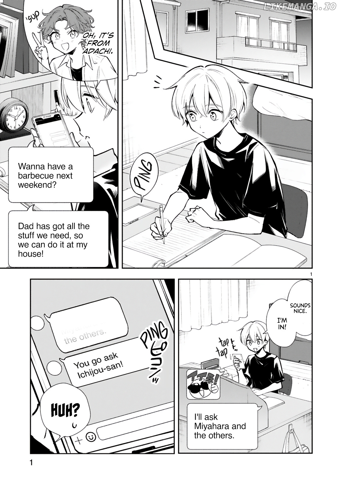 Ichijou-San Wa Kao Ni Deyasui chapter 18 - page 1