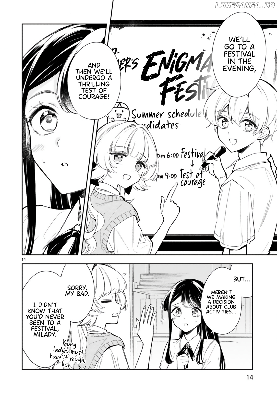 Ichijou-San Wa Kao Ni Deyasui chapter 14 - page 16