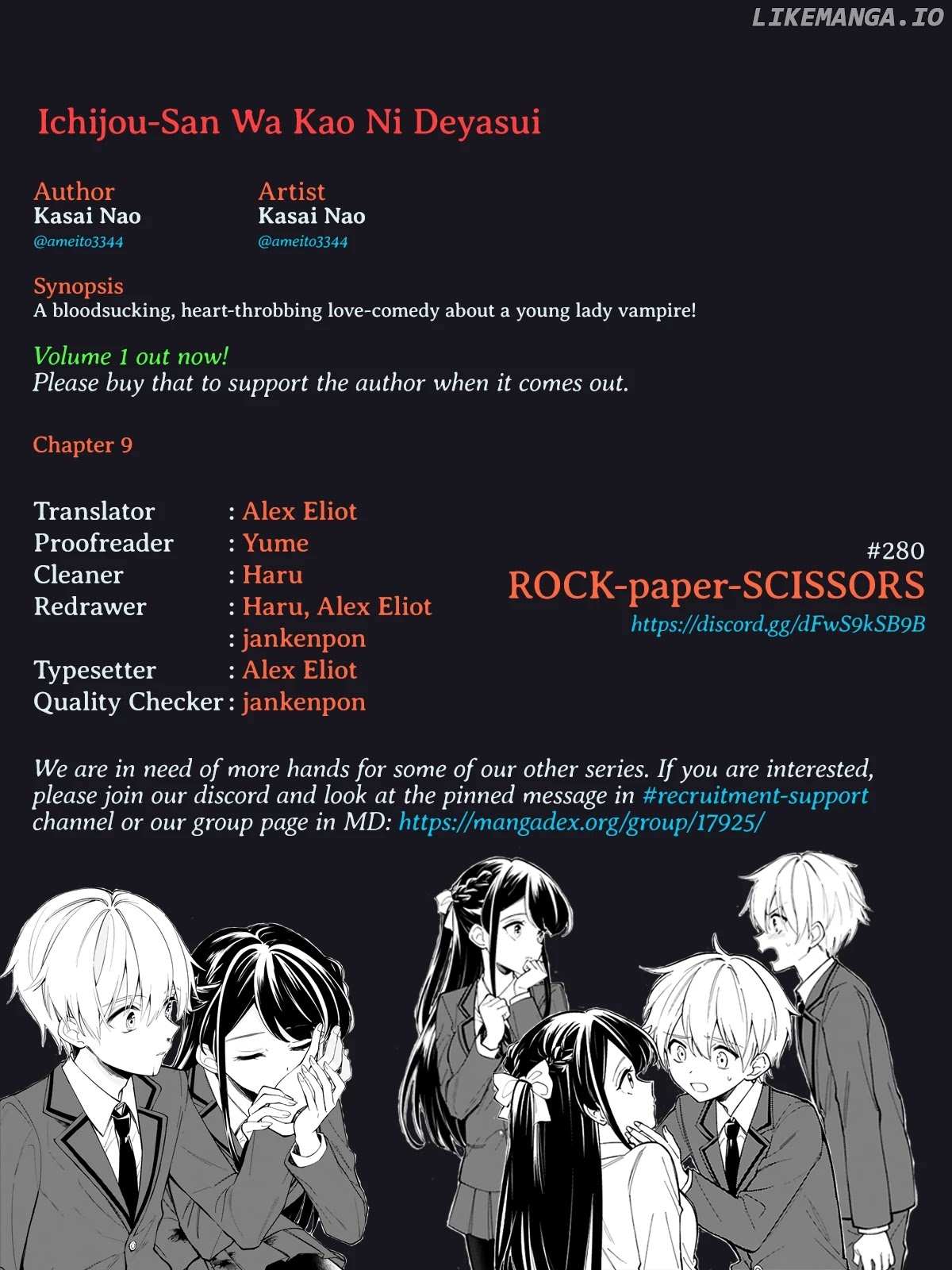 Ichijou-San Wa Kao Ni Deyasui chapter 10 - page 25