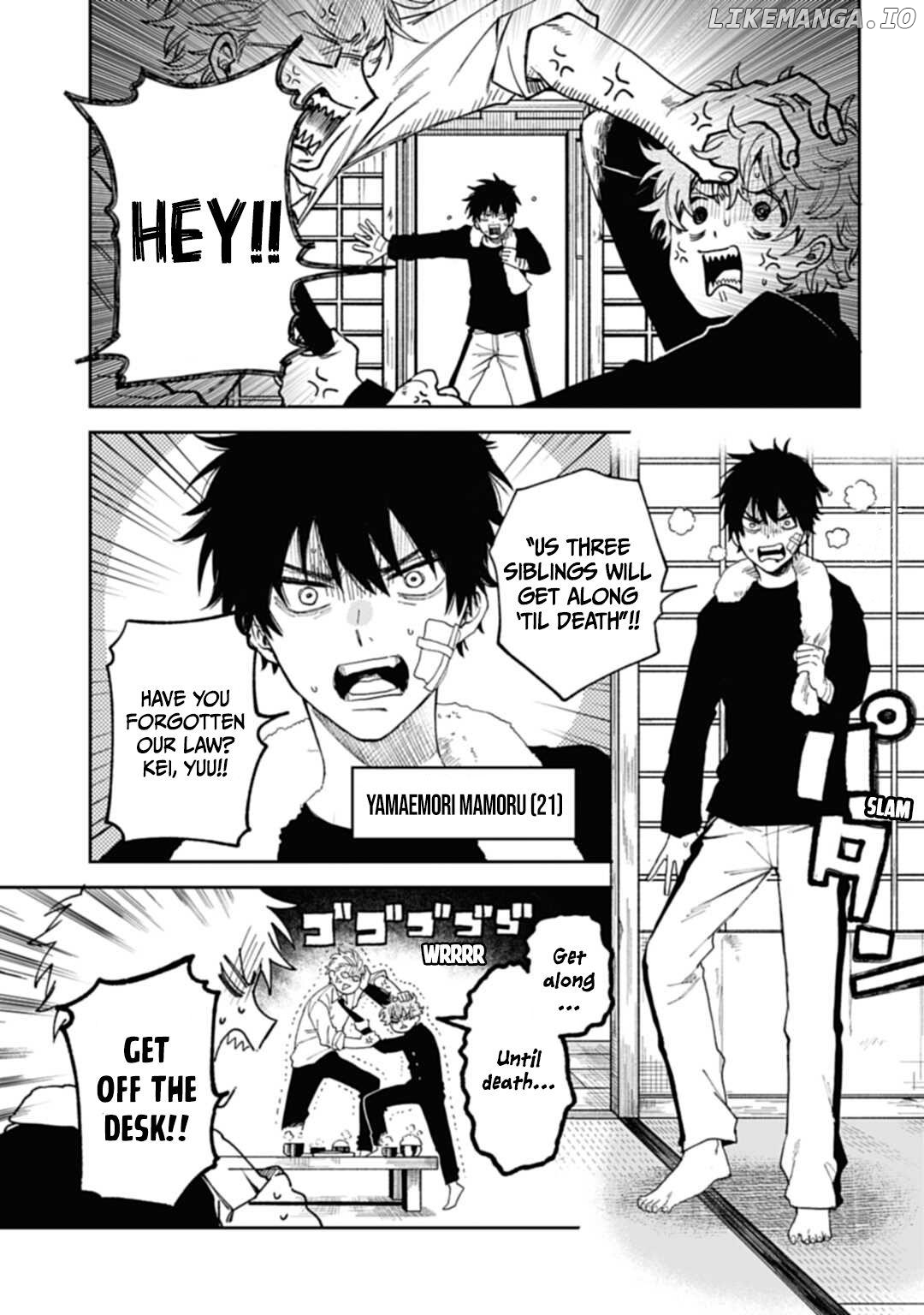 Tenguharai no Sankyoudai Chapter 1 - page 16