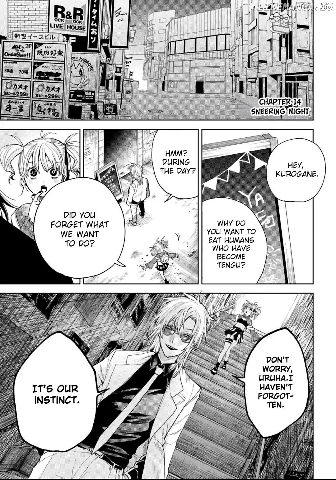 Tenguharai no Sankyoudai Chapter 14 - page 1