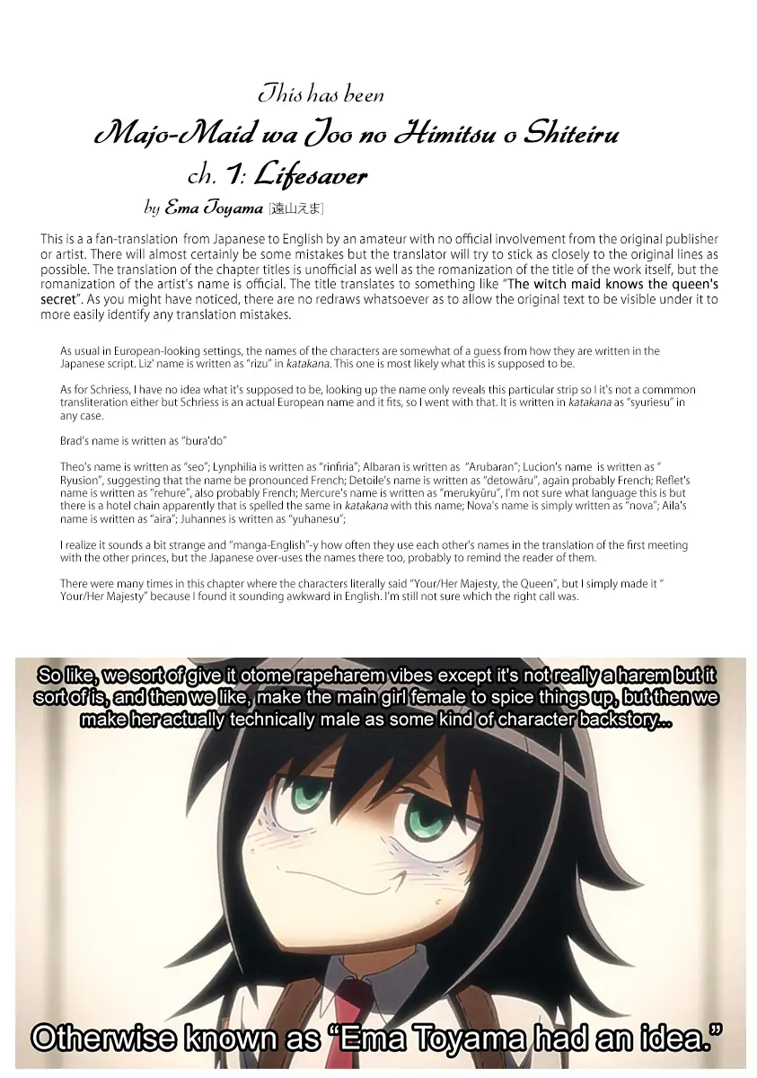 Majo Maid wa Joo no Himitsu wo Shitteiru Chapter 1 - page 53