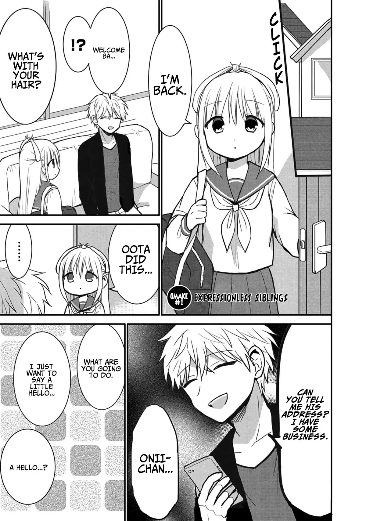 Expressionless Face Girl and Emotional Face Boy Chapter 75.5 - page 9