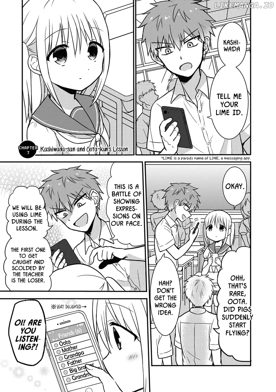 Expressionless Face Girl and Emotional Face Boy Chapter 7 - page 1