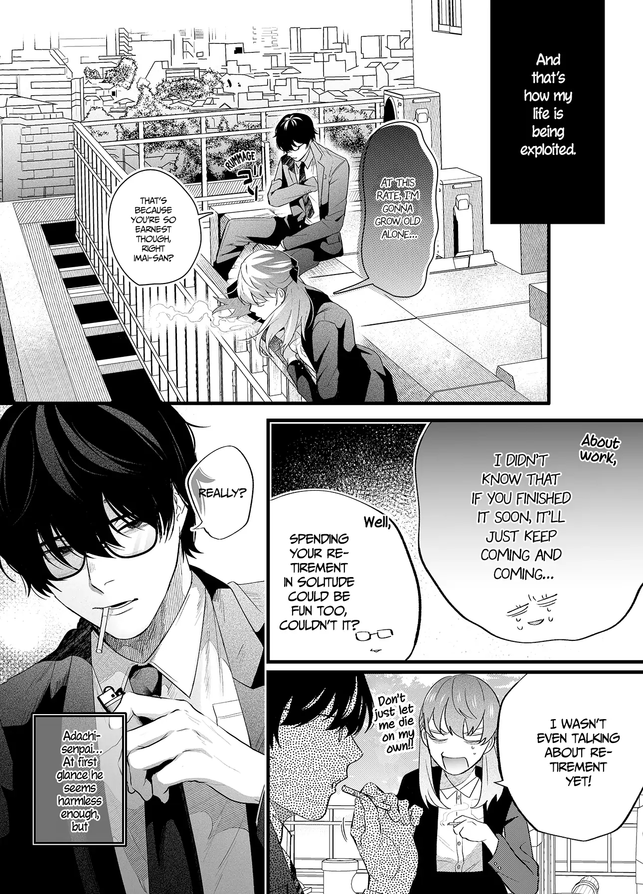 Genkai shachiku OL wa ashitate senpai ni numa ttemasu Chapter 1.1 - page 4