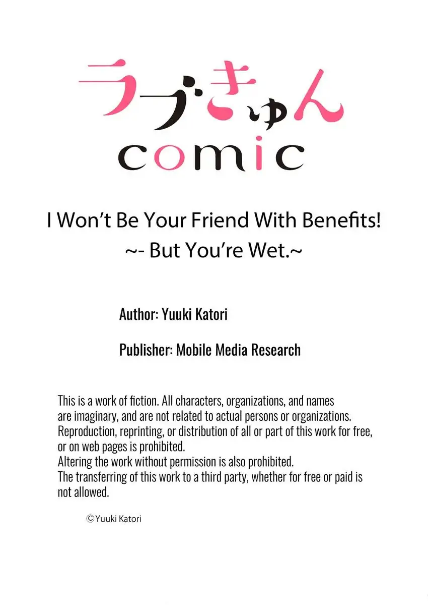 I Won’t Be Your Friend With Benefits! ~- But You’re Wet.~ Chapter 9 - page 10