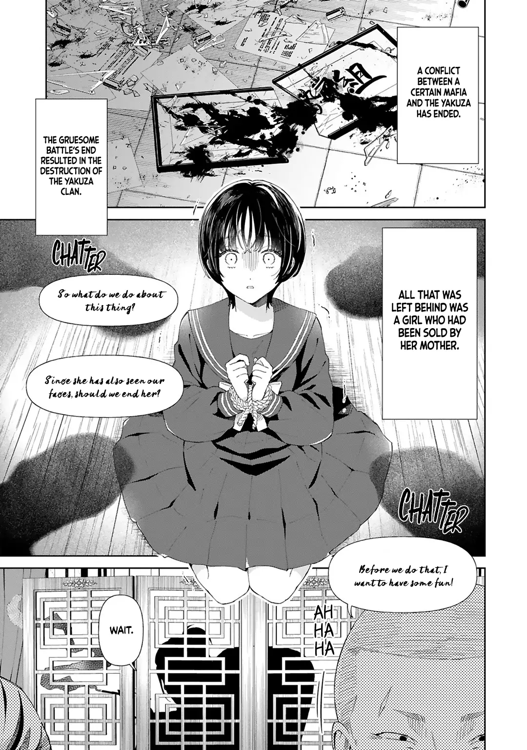 Sewayaki Mafia to Hakkou Shoujo Chapter 1 - page 3